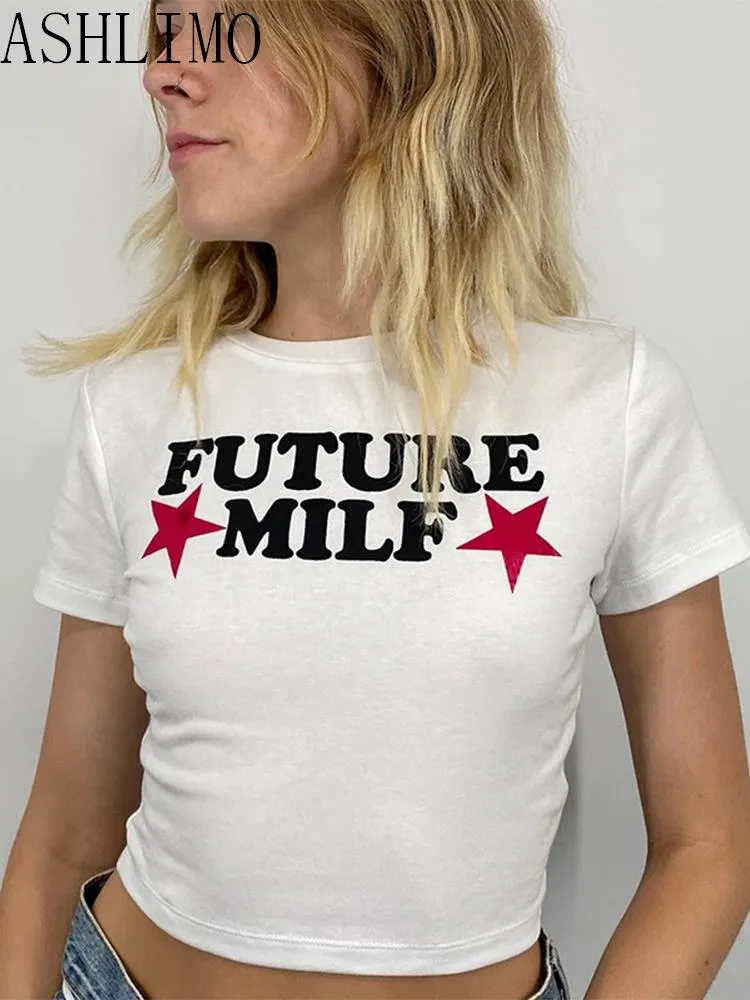 Y2k Sexy Crop Top Shirt for Modern MILFs